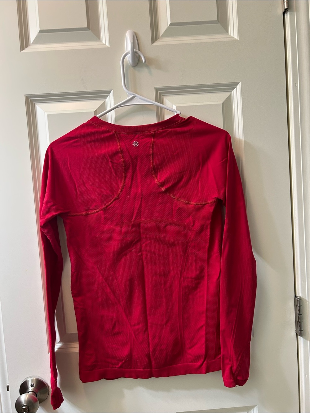 Athleta Red Long Sleeve Performance Top - Picture 2 of 4